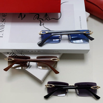 C DE RECTANGULAR FRAME SUNGLASSES 555890 IN METAL AND ACETATE