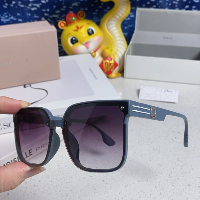 MONTAIGNE SUNGLASS 560861 IN TAN BLUE ACETATE