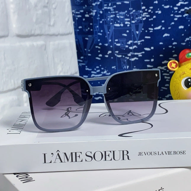 MONTAIGNE SUNGLASS 560861 IN TAN BLUE ACETATE