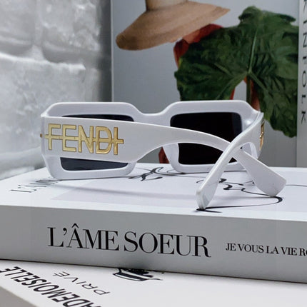 EMBOSSED LOGO DIAGONAL RECTANGULAR SUNGLASSES 563312 IN ACETATE