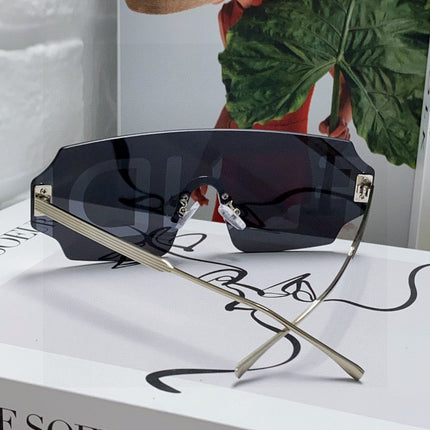 ANGULAR VISOR SUNGLASSES 575795 IN METAL