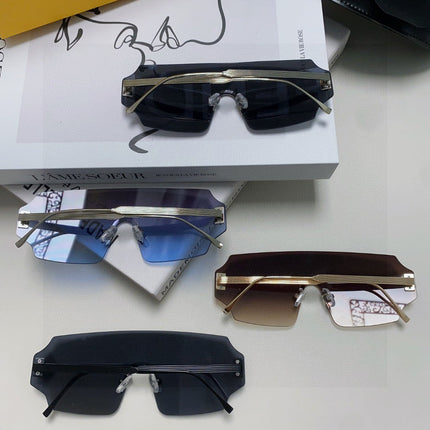 ANGULAR VISOR SUNGLASSES 575795 IN METAL