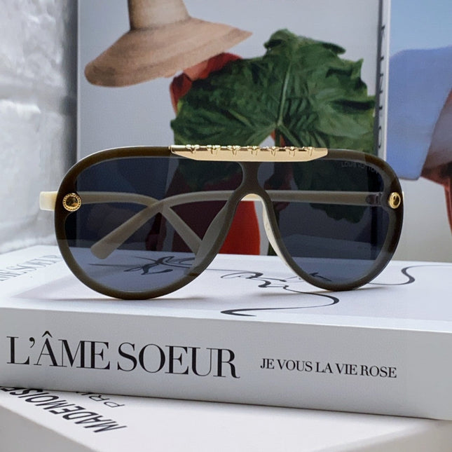 BLACKWOOD SUNGLASSES 567458 IN IVORY ACETATE GOLD METAL