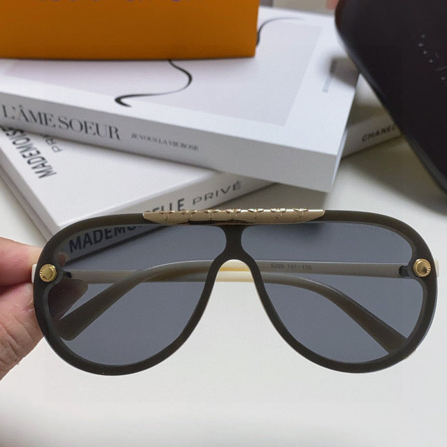 BLACKWOOD SUNGLASSES 567458 IN IVORY ACETATE GOLD METAL