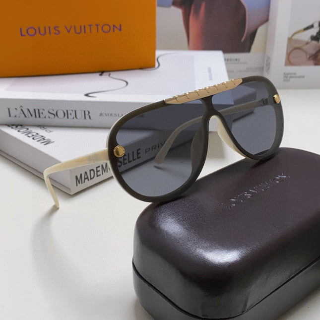 BLACKWOOD SUNGLASSES 567458 IN IVORY ACETATE GOLD METAL