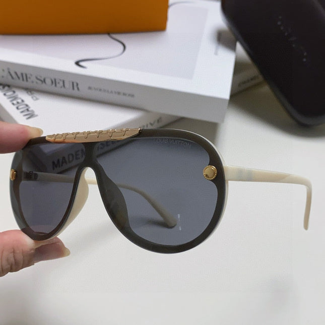 BLACKWOOD SUNGLASSES 567458 IN IVORY ACETATE GOLD METAL