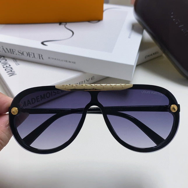 BLACKWOOD SUNGLASSES 567461 IN BLACK ACETATE GOLD METAL