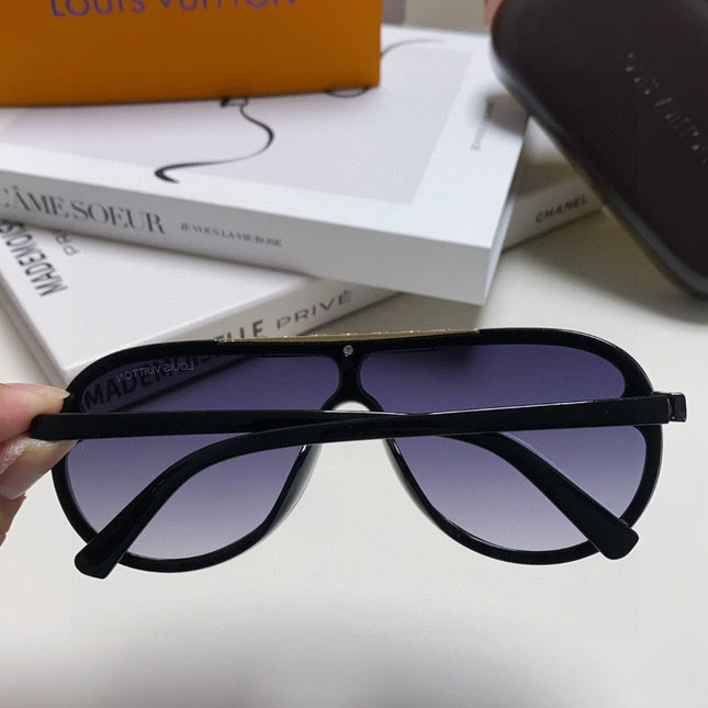 BLACKWOOD SUNGLASSES 567461 IN BLACK ACETATE GOLD METAL