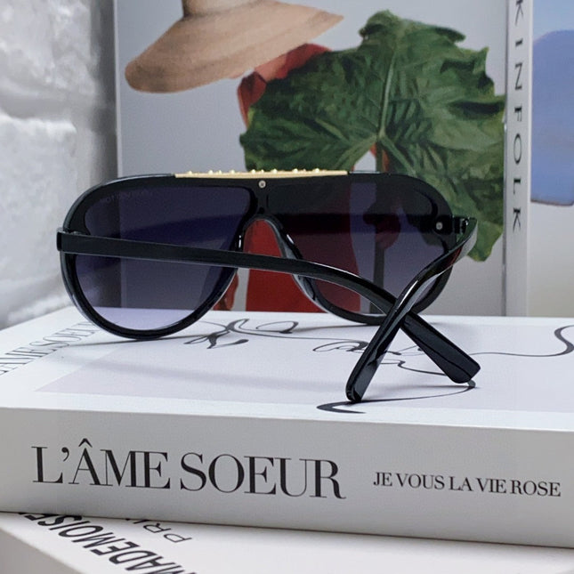 BLACKWOOD SUNGLASSES 567461 IN BLACK ACETATE GOLD METAL