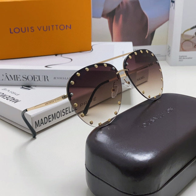 PARTY PILOT SUNGLASSES 567464 IN GOLD METAL BROWN SMOKE LENSES