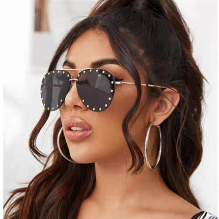 PARTY PILOT SUNGLASSES 567465 IN GOLD METAL GREY SMOKE LENSES