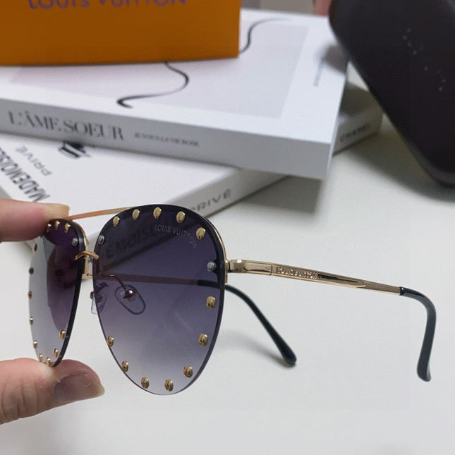 PARTY PILOT SUNGLASSES 567465 IN GOLD METAL GREY SMOKE LENSES