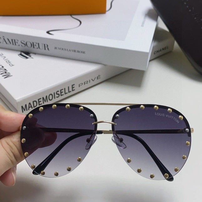 PARTY PILOT SUNGLASSES 567465 IN GOLD METAL GREY SMOKE LENSES