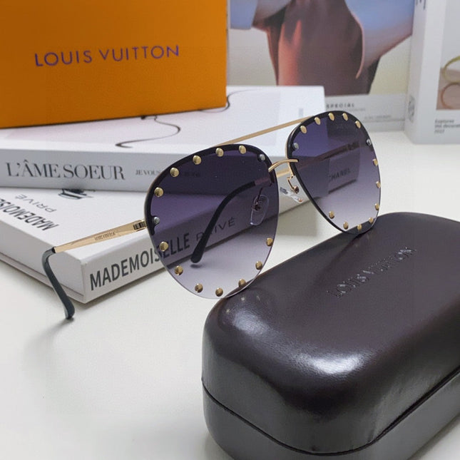 PARTY PILOT SUNGLASSES 567465 IN GOLD METAL GREY SMOKE LENSES