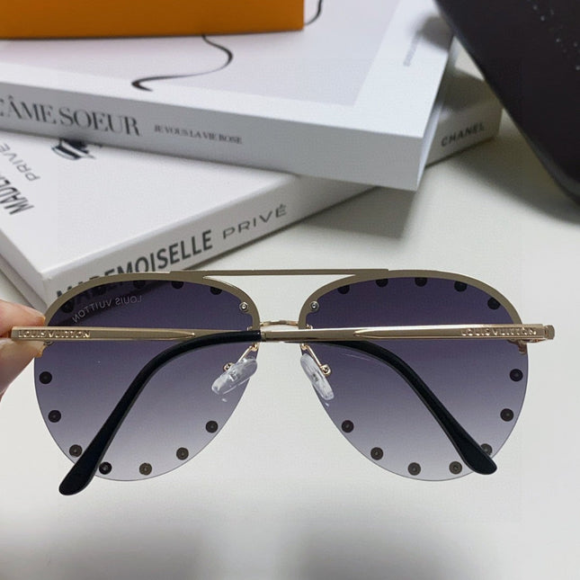 PARTY PILOT SUNGLASSES 567465 IN GOLD METAL GREY SMOKE LENSES