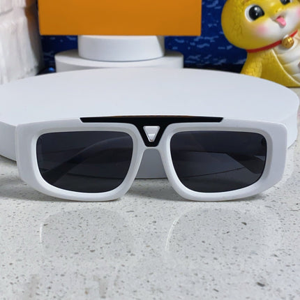 CLASH PILOT SUNGLASSES 567478 IN WHITE ACTETE BLACK METAL