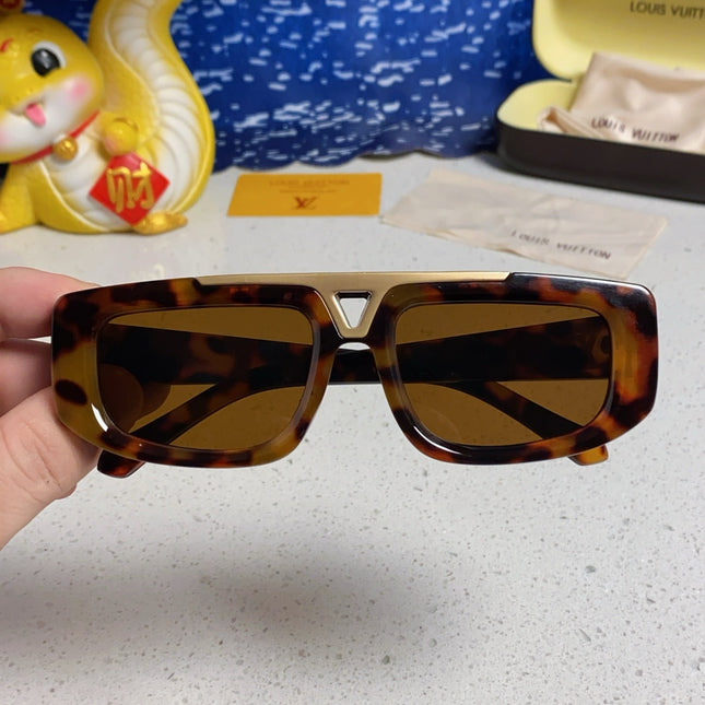 CLASH PILOT SUNGLASSES 567479 IN HAVANA ACTETE GOLD METAL