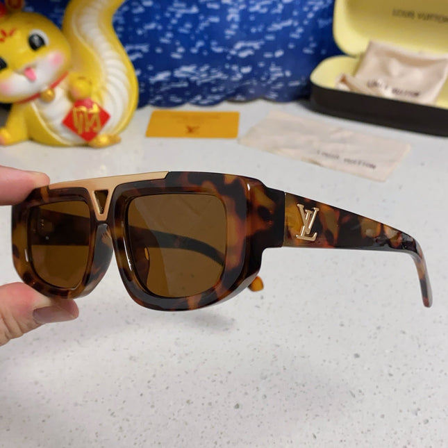 CLASH PILOT SUNGLASSES 567479 IN HAVANA ACTETE GOLD METAL