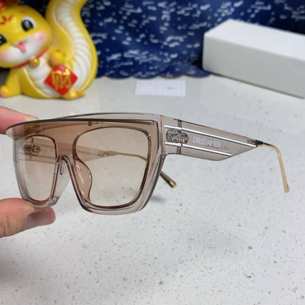 MONTAIGNE SUNGLASS CLUB M7U IN BROWN CLEAR ACETATE