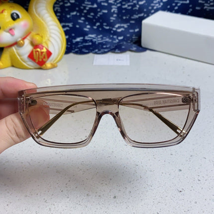 MONTAIGNE SUNGLASS CLUB M7U IN BROWN CLEAR ACETATE