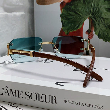 CRYSTAL STUDDED C DE RECTANGULAR FRAME SUNGLASSES 533159 IN METAL