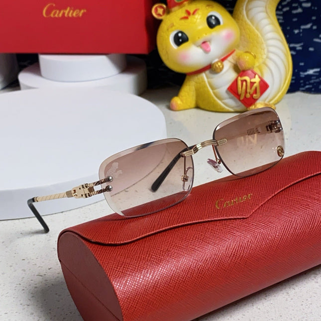 SIGNATURE C DE RECTANGULAR FRAME SUNGLASSES 533233 IN METAL