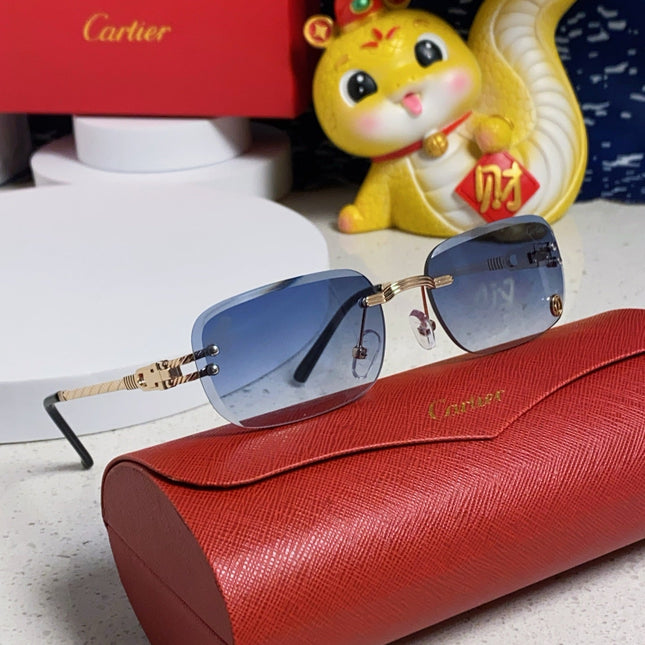 SIGNATURE C DE RECTANGULAR FRAME SUNGLASSES 533233 IN METAL
