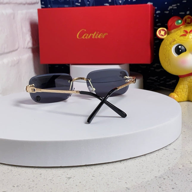 SIGNATURE C DE RECTANGULAR FRAME SUNGLASSES 533233 IN METAL
