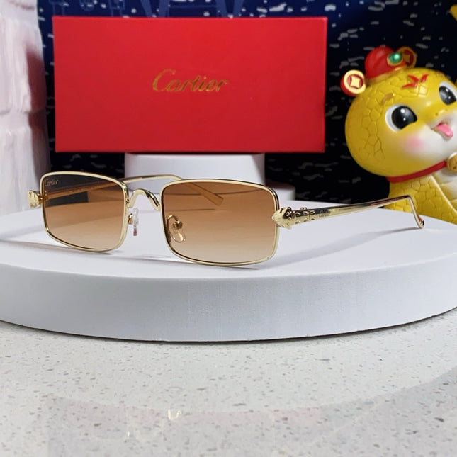 SANTOS RECTANGULAR FRAME SUNGLASSES CT0473S IN METAL
