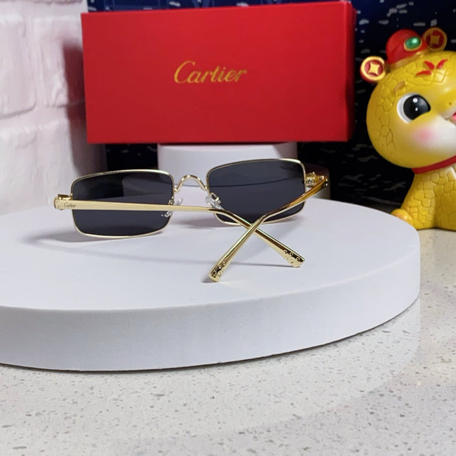 SANTOS RECTANGULAR FRAME SUNGLASSES CT0473S IN METAL