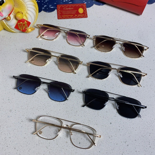 PREMIÈRE SQUARE FRAME SUNGLASSES 533240 IN METAL