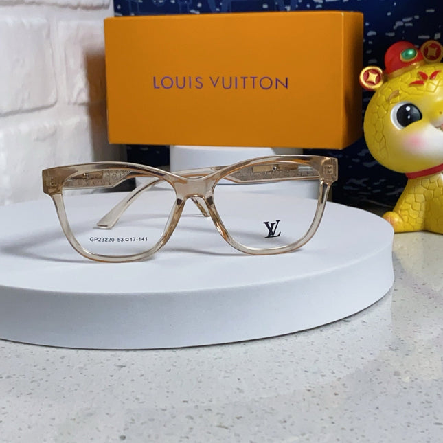 CAT EYE SUNGLASSES 570277 IN LIGHT BROWN CLEAR ACETATE EMBOSSED LOGO