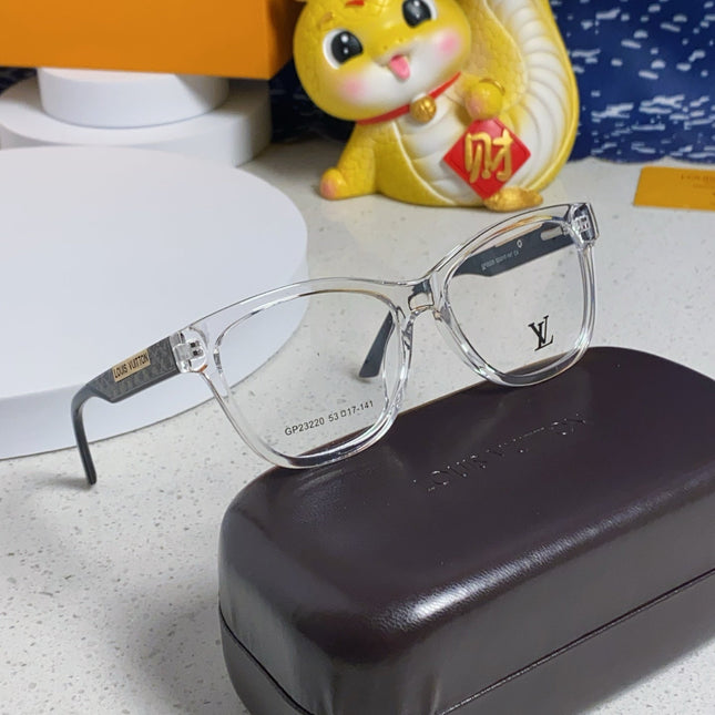 CAT EYE SUNGLASSES 570278 IN CLEAR ACETATE EMBOSSED LOGO