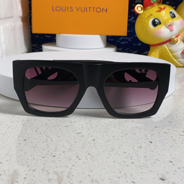 LINK SQUARE SUNGLASSES 570272 IN BLACK ACETATE BLACK LOGO