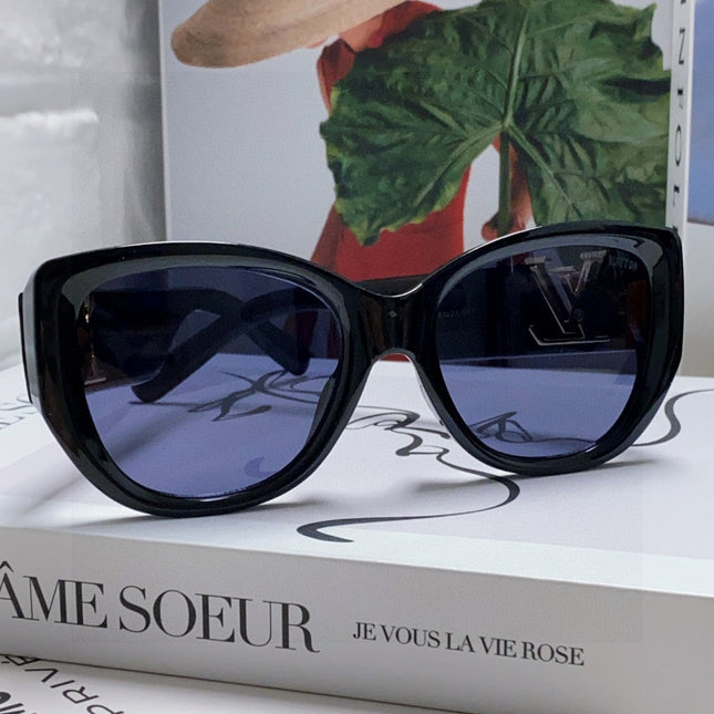 ICON CAT EYE SUNGLASSES 570249 IN BLACK ACETATE