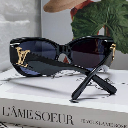 ICON CAT EYE SUNGLASSES 570249 IN BLACK ACETATE
