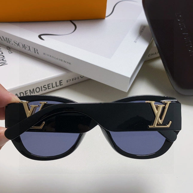 ICON CAT EYE SUNGLASSES 570249 IN BLACK ACETATE