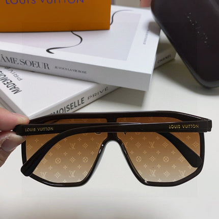 WAIMEA SUNGLASSES 570267 IN BROWN ACETATE MONOGRAM ON LENS