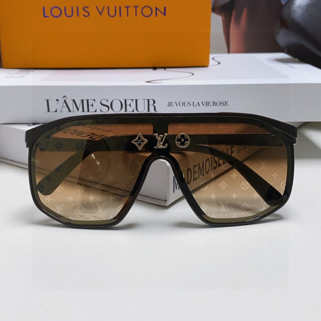 WAIMEA SUNGLASSES 570267 IN BROWN ACETATE MONOGRAM ON LENS