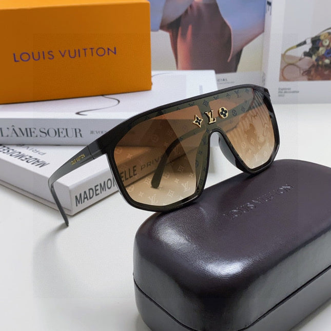 WAIMEA SUNGLASSES 570267 IN BROWN ACETATE MONOGRAM ON LENS