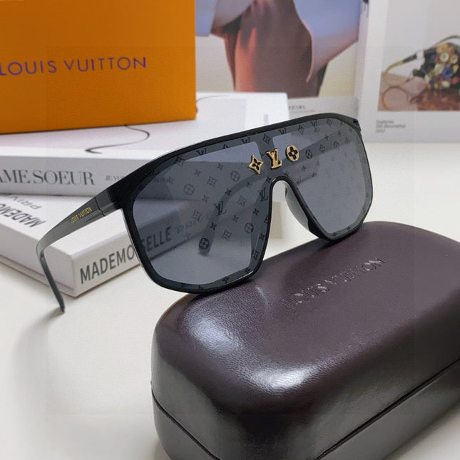 WAIMEA SUNGLASSES 570268 IN BLACK ACETATE MONOGRAM ON LENS