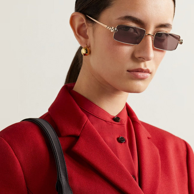 SANTOS RECTANGULAR FRAME SUNGLASSES CT0473S IN METAL