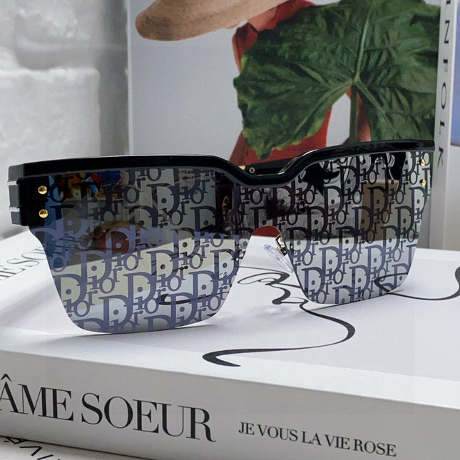 OBLIQUE SUNGLASS 571598 IN BLACK ACETATE