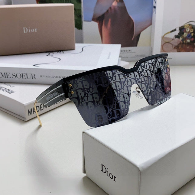 OBLIQUE SUNGLASS 571598 IN BLACK ACETATE