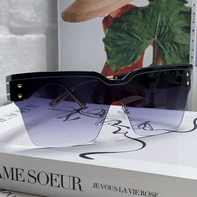 OBLIQUE SUNGLASS 571601 IN BLACK METAL