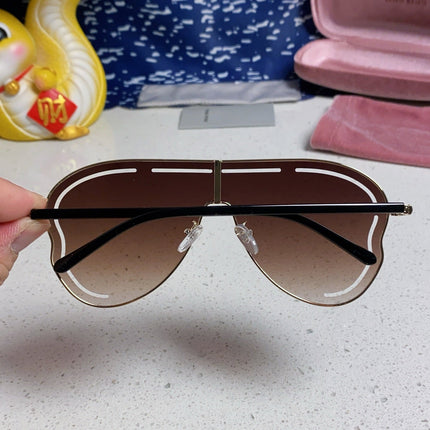 RUNWAY SUNGLASSES 571638 IN GOLD METAL BROWN SMOKE LENSES
