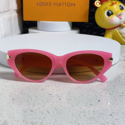 CAT EYE SUNGLASSES 576881 IN PINK AND GOLD ACETATE