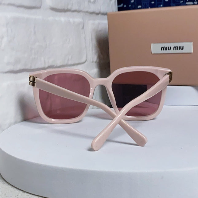 GLIMPSE SQUARE SUNGLASSES 554611 IN LIGHT PINK ACETATE