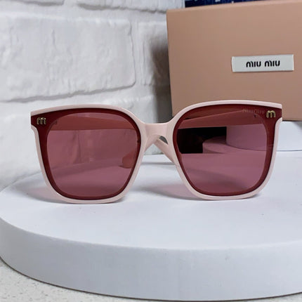 GLIMPSE SQUARE SUNGLASSES 554611 IN LIGHT PINK ACETATE