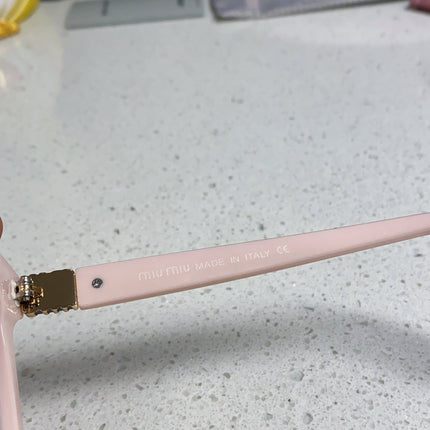 GLIMPSE SQUARE SUNGLASSES 554611 IN LIGHT PINK ACETATE